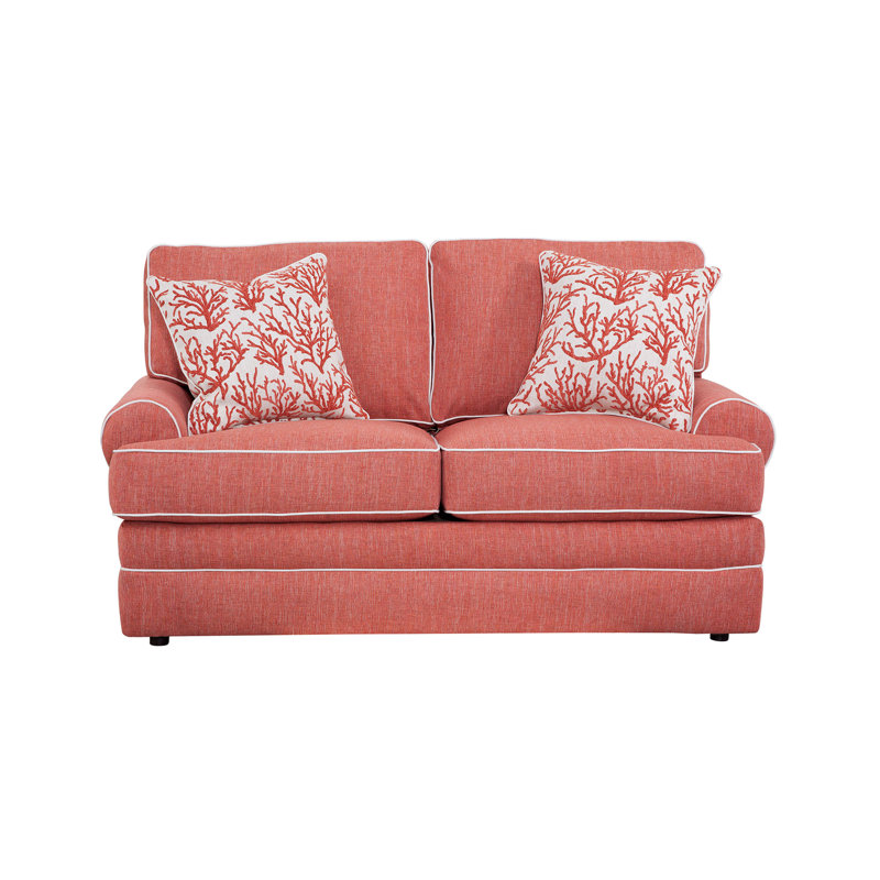 Longshore Tides Coral Springs Model 57B923CF18534B77B523951E0B61D9D1 Loveseat With Two Matching Pillows