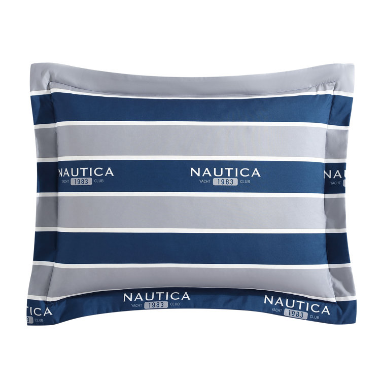 Nautica Bellecastle 2-Piece Navy Microfiber Tw/Twxl Comforter Set