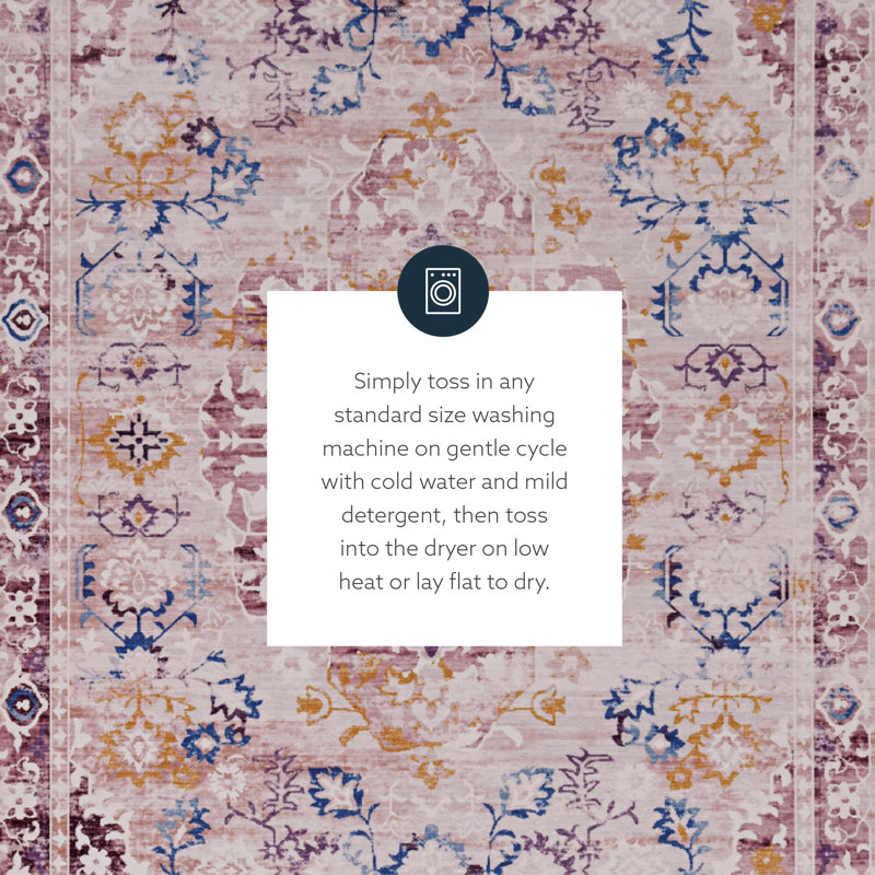 Cloris Machine Washable Area Rug, Rectangle 2' x 3'