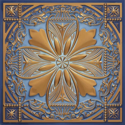 Milan 2 Ft. x 2 Ft. Drop-In or Glue-Up PVC Ceiling Tile