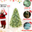 Arbre de Noël bleu de 48 pouces avec 150, 592 pointes, installation facile, support fiable pour lumières de Noël décoratives de 4 pi, branches pe + charnières, saison de soutien solide-834433577