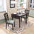 29"- 45" Extendable Dining Table for 4, Folding Kitchen Table with Rubberwood Legs-1540619788