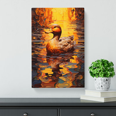 Duck Orphism - Wrapped Canvas
