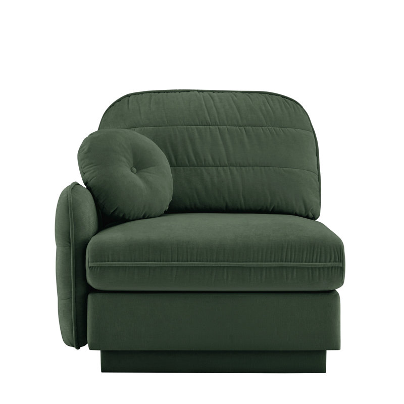 Canapé Celena - Chenille LSF - Vert, Vert