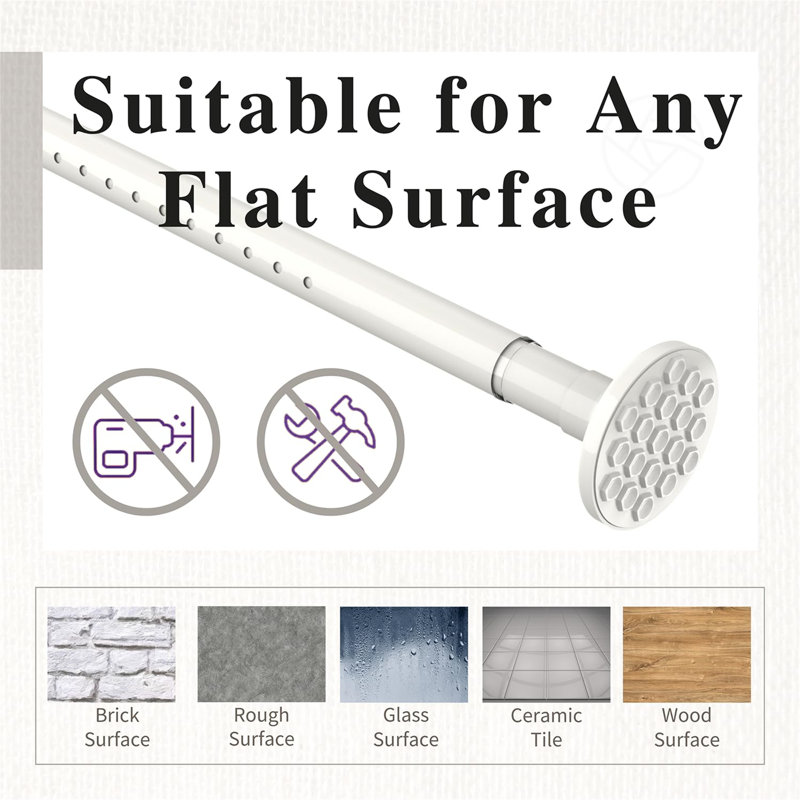Stainless Steel 255cm to 310cm Curtain Track/Rail
