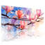 «Magnolia Pink Magnolia Flowers On Branches», ensemble de 3 impressions sur toile-762655662