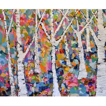 Canvas Wall Art - Colourful Tree Creative Art - HD0216