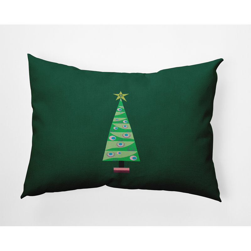 Patchwork Polyester Throw Pillow, 14'' x 20'', Rectangular