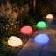 Lampe extérieure lumineuse en forme de pavé avec 16 couleurs, alimentée à l'énergie solaire et dotée d'une DEL intégrée à changement de couleur.-133667830