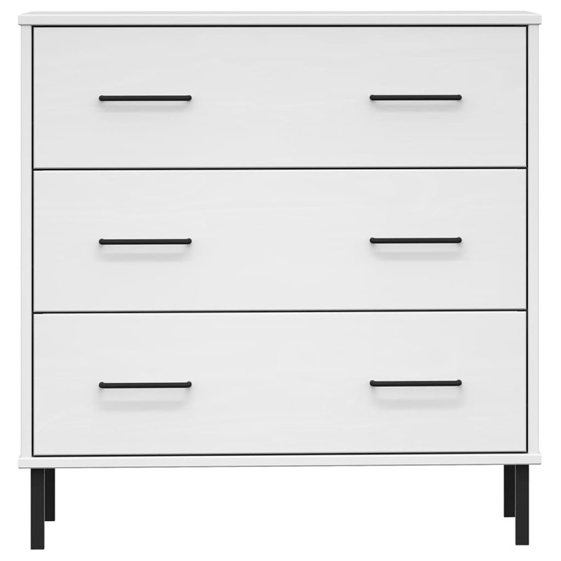 Keerti 77cm Solid Wood Sideboard, White