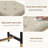 48.43''W Leather Upholstered Bench With Metal Legs-1193262362