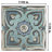 Mandala Decor 8" x 8" Ceramic Patterned Wall Tile