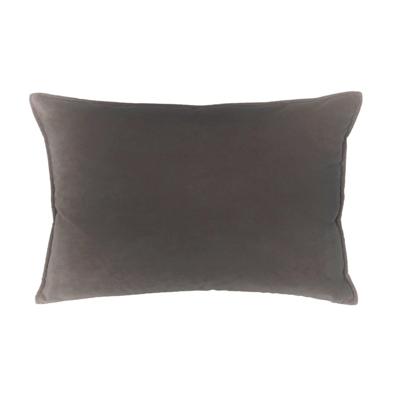 Housse et insert de taie décorative en velours lavable Franklin , Grand lit, Caramel