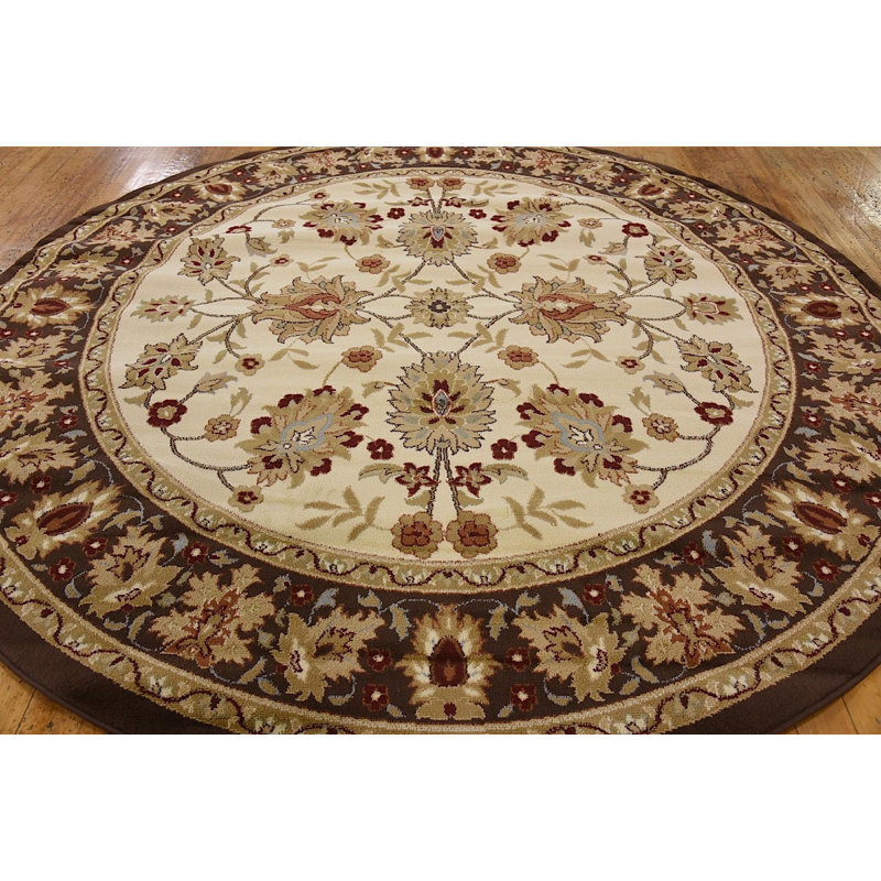 Tapis oriental beige / brun Niles, Rond 6 pi 1 po
