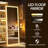 64X21 Inch Full Length Mirror With Lights, Full Body Dressing Standing, Hanging Mounted Mirror For Living Room Bedroom Cloakroom, Square-2144794305