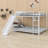 Metal Bunk Bed With Slide And Guardrails-3625822-3625820