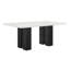 Ensemble de salle à manger Mobilier de salle à manger rectangulaire blanc-1353552612