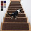 Tapis d'escalier antidérapant 8 po x 30 po - Tapis d'escalier pour marches intérieures en bois-676644213-676644217-676644216