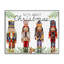 «Nuts About Christmas Nutcrackers», estampe numérique, conception de Kim Allen-807686353-807686356