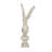 Magnesium Angel Statue with Distressed White Finish