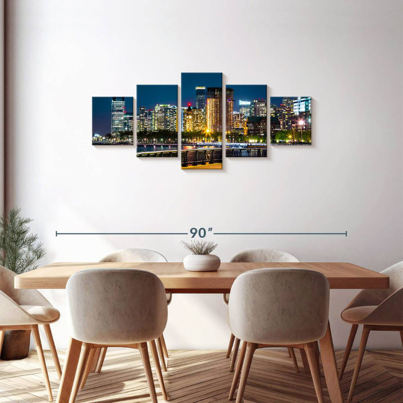 Night In New Jersey, 30" H x 68" W