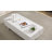 Khiry Sled Marble Rectangle High Gloss Coffee Table Elegant Center Table Side Table-878588925-878588924