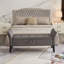Banc de lit avec velours de rangement-1156513330