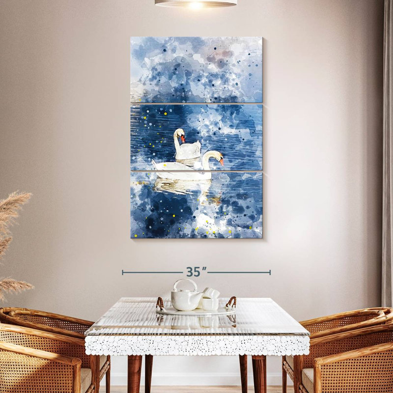 Brampt Swans Amour, 23" H x 14" W