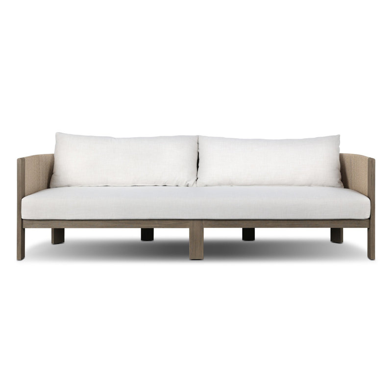 Delancy Outdoor Sofa-96"-Arashi Salt, Vergo Cream, Stained Aged Gray