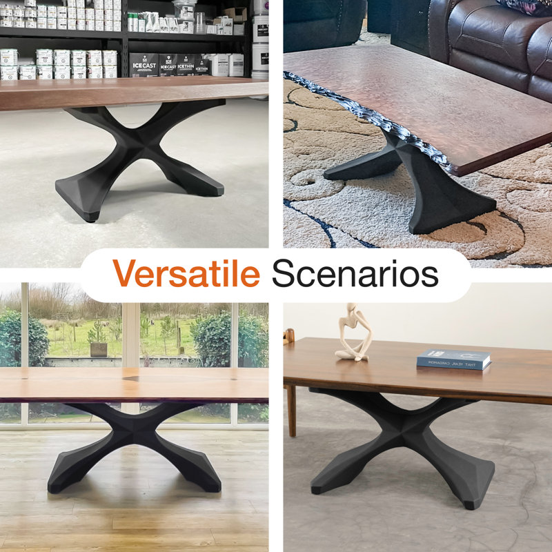 Base de table basse en métal Xerxes