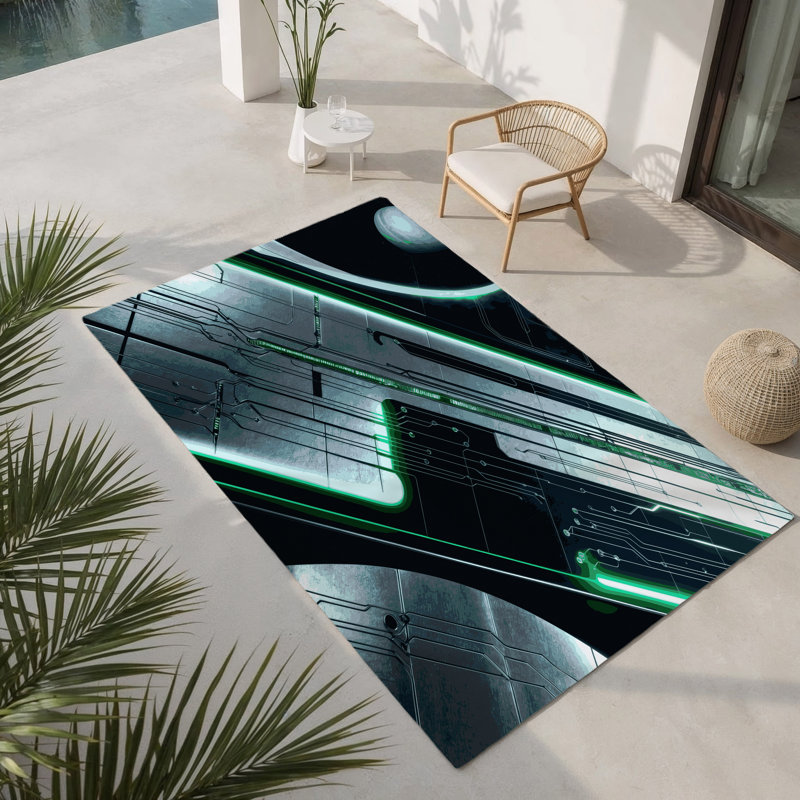 Tapis intérieur et extérieur Cosmos Gleam, Rectangle 4pi x 6 pi