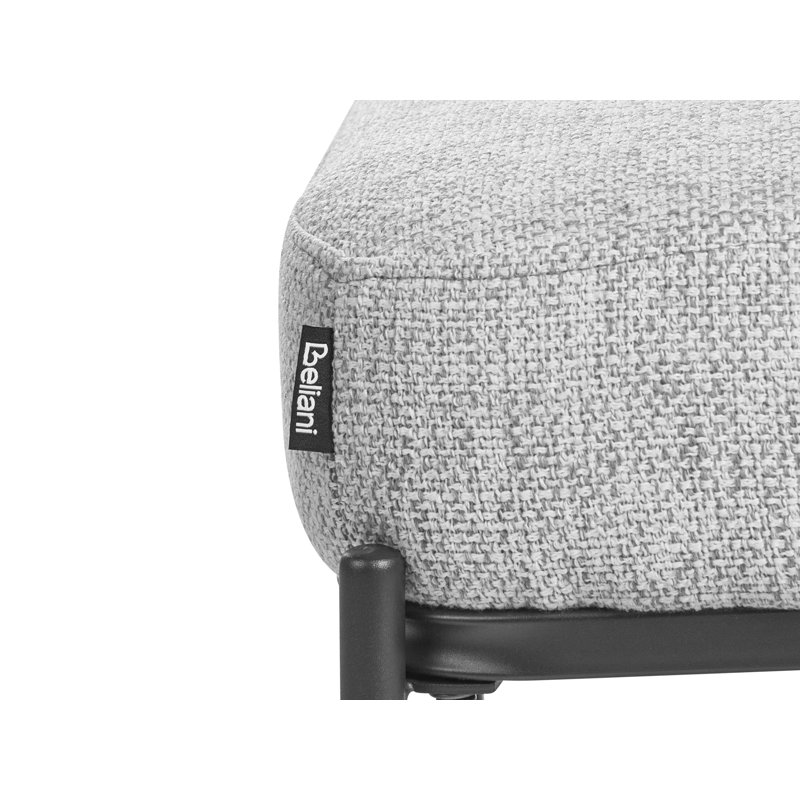 Shoe Bench Allishia Fabric, Grey