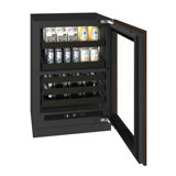 U-Line 24"W. Seamless 4.9 Cu.Ft. Dual-Zone Beverage Center - Panel Ready