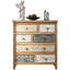 Commode d'appoint rustique en bois à 6 tiroirs rustique, décor de style pour la chambre à coucher et le salon, commode de rangement en bois à usage durable, chambre à coucher, intérieur décoratif de salle à manger