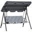 Yair 3 Seater Swing Chair with Adjustable Canopy-2055468646
