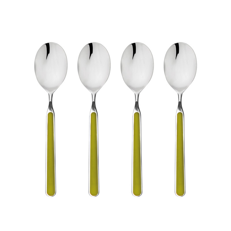4 cuillères à espresso fant. Bleu électrique, Olive