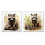 Ensemble de 2 reproductions sur toile de ratons laveurs Playful Explorer I - Raton laveur-1955760665-1955760669