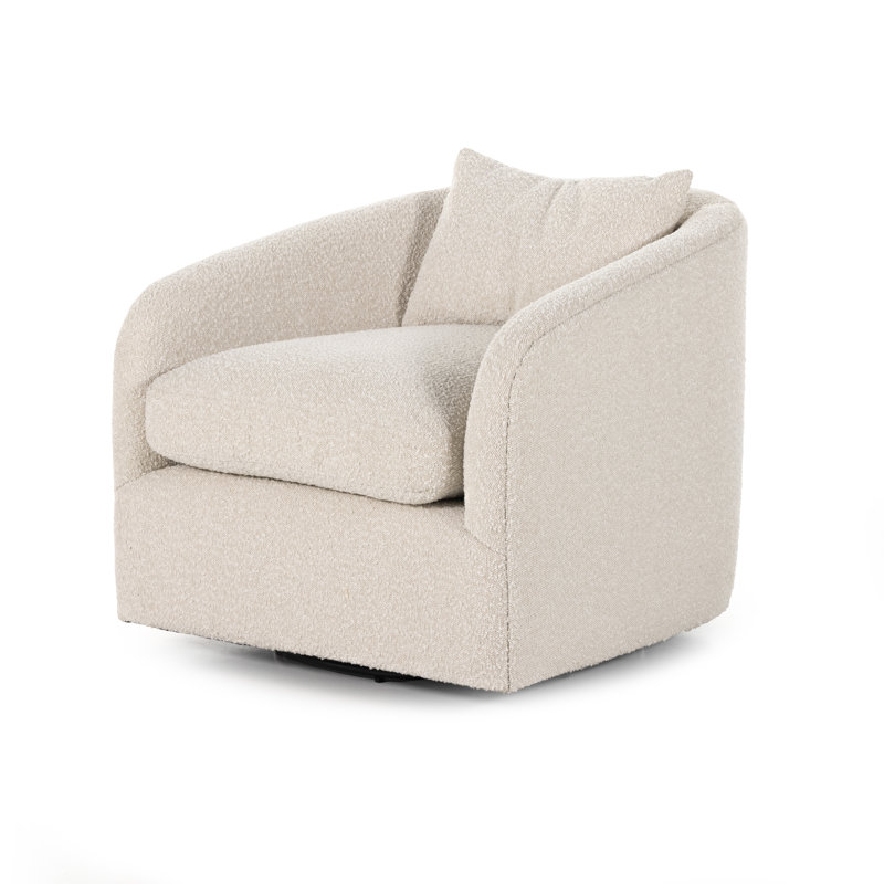 Topanga Swivel Barrel Chair, Knoll Natural Polyester Blend