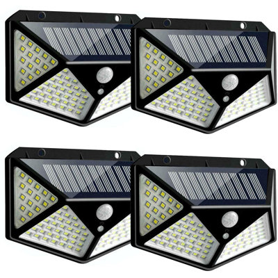Solar Powered Outdoor Wall Lights with Motion Sensor 6000K