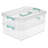 Sterilite Stack and Carry 2 Layer Handle Box, Small Storage Latch Lid Container, Organize Crafts-98362981