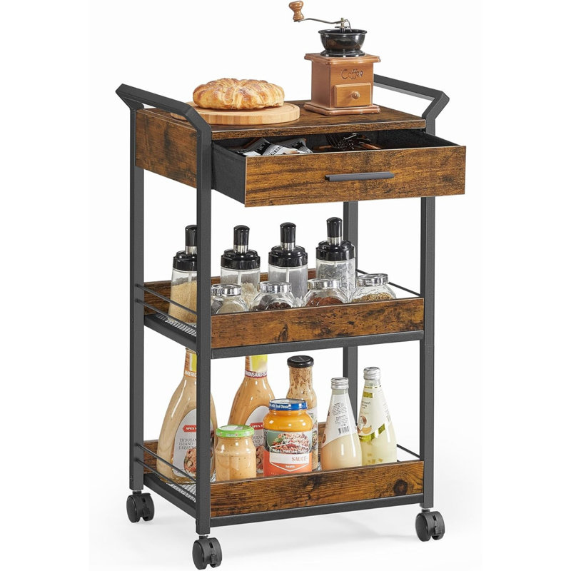 Chariot utilitaire roulant avec plateau de table