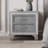 Velvet Solid Wood Nightstand-1238811337