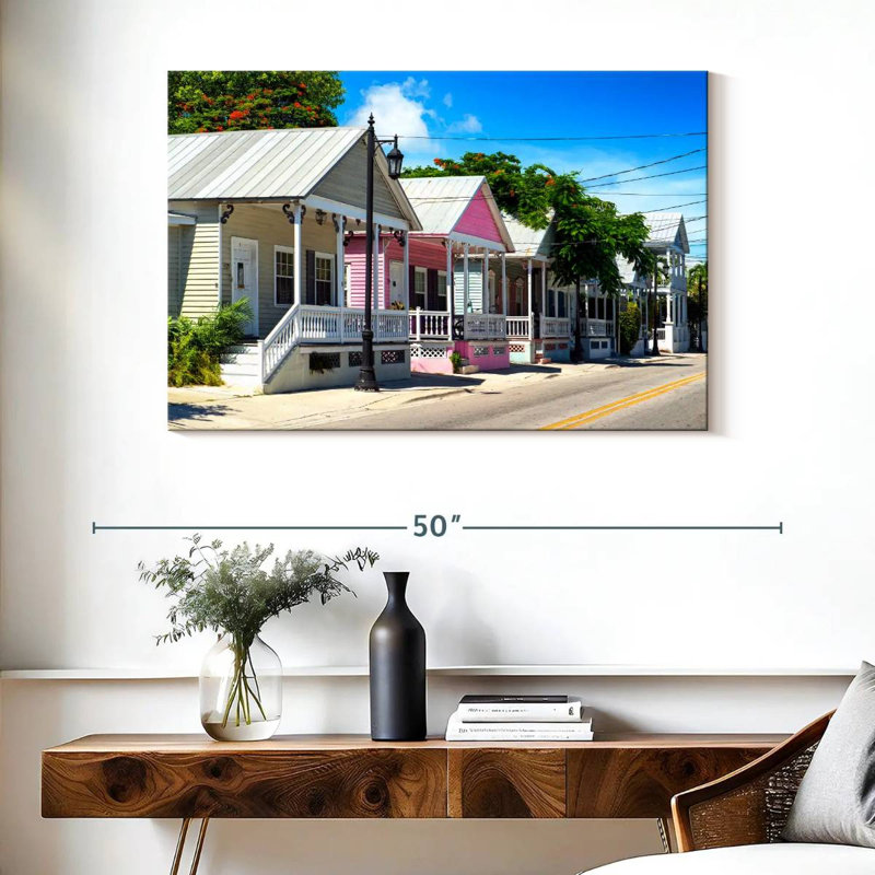 Key West Lilie - La maison rose, H 26 po x l 39 po