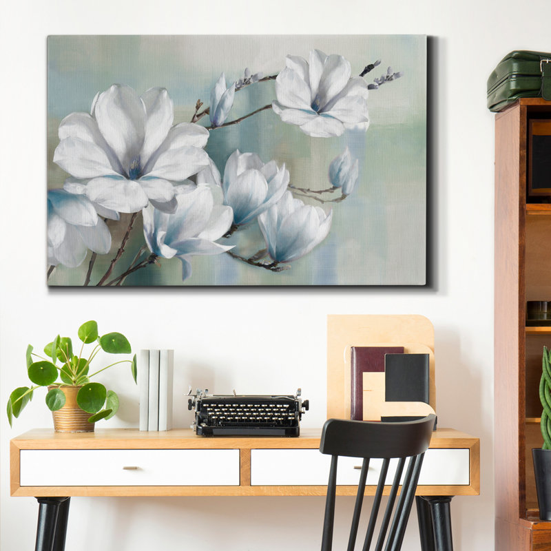 Aracelis " Spring Magnolias ", 36" H  x 24" W x 1" D