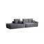 Canapé modulaire de 104 pouces avec méridienne en L, poches latérales, assise profonde et confort modulaire, sans assemblage requis