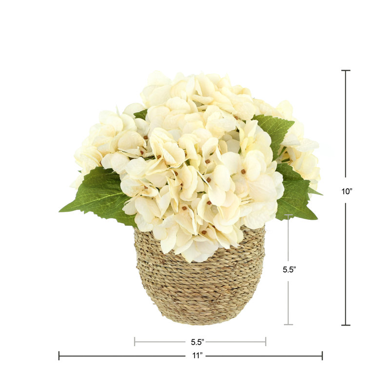 Fall Hydrangea Floral Arrangement, Cream
