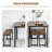 Evyonne 4 - Person Four Leg Dining Set-1406004020-1406004019