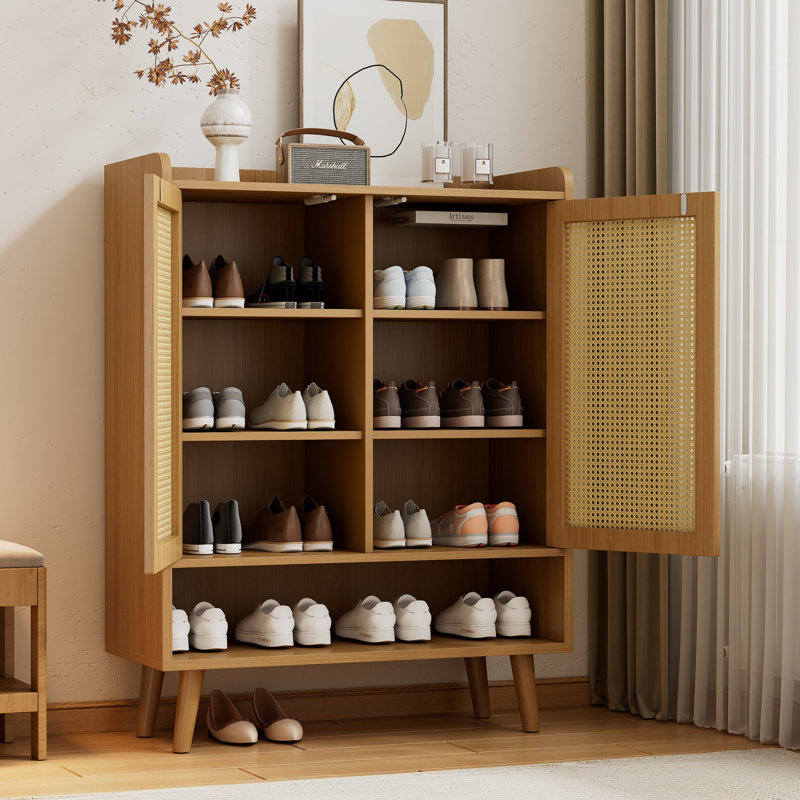 16 Pair Shoe Storage Cabinet