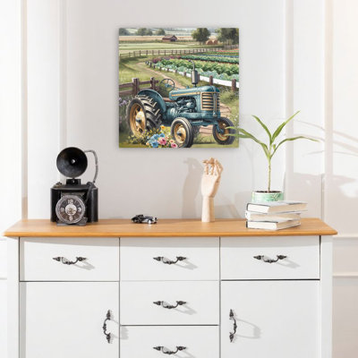 Art floral jardin bleu