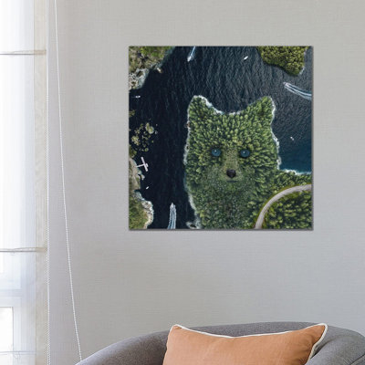 Fox Point From Above 1 Piece Wrapped Canvas Wall Art